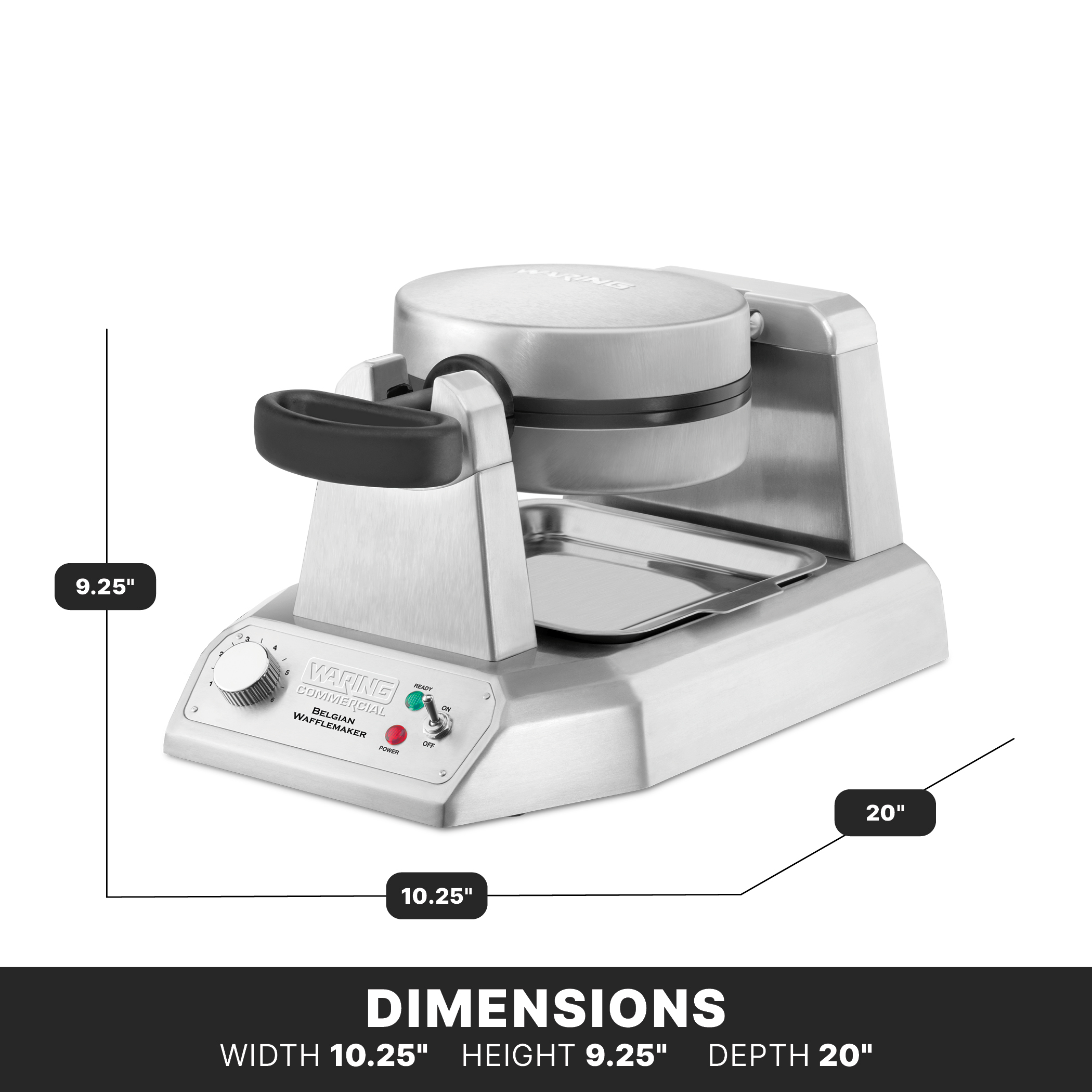 Single Belgian Waffle Maker
